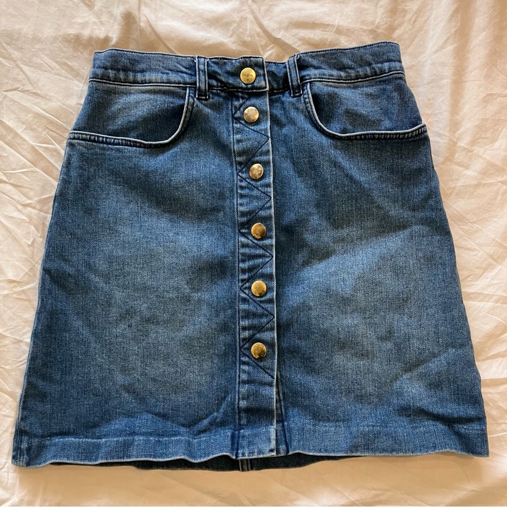 Frame Denim Button-Up Skirt | Size 27